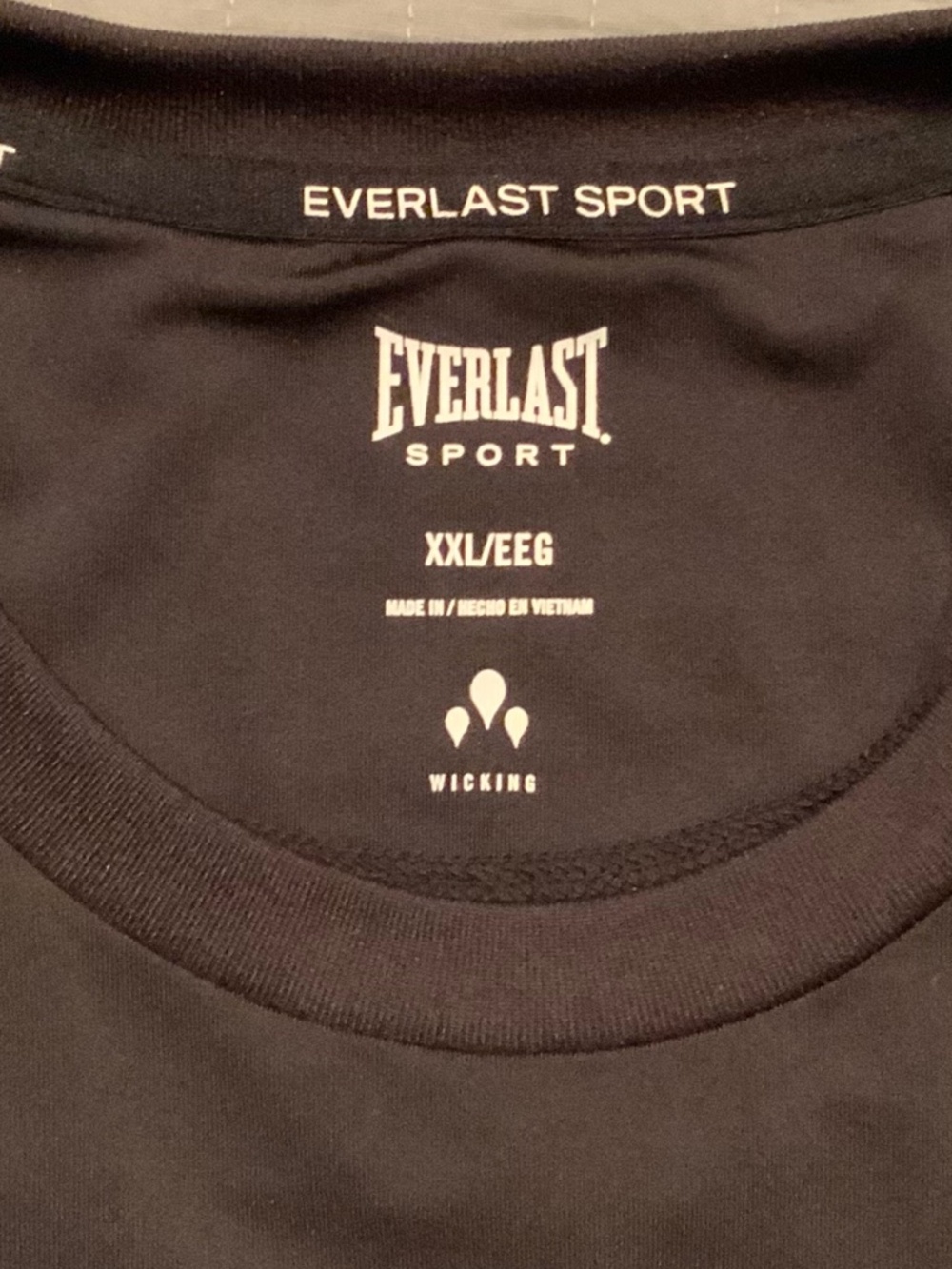 Everlast Sport SS T Shirt, Mens XXL, Black - Picture 4 of 6